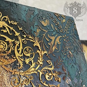 Трафарет - Путь Изобилия круг - Фотография интерьере 4